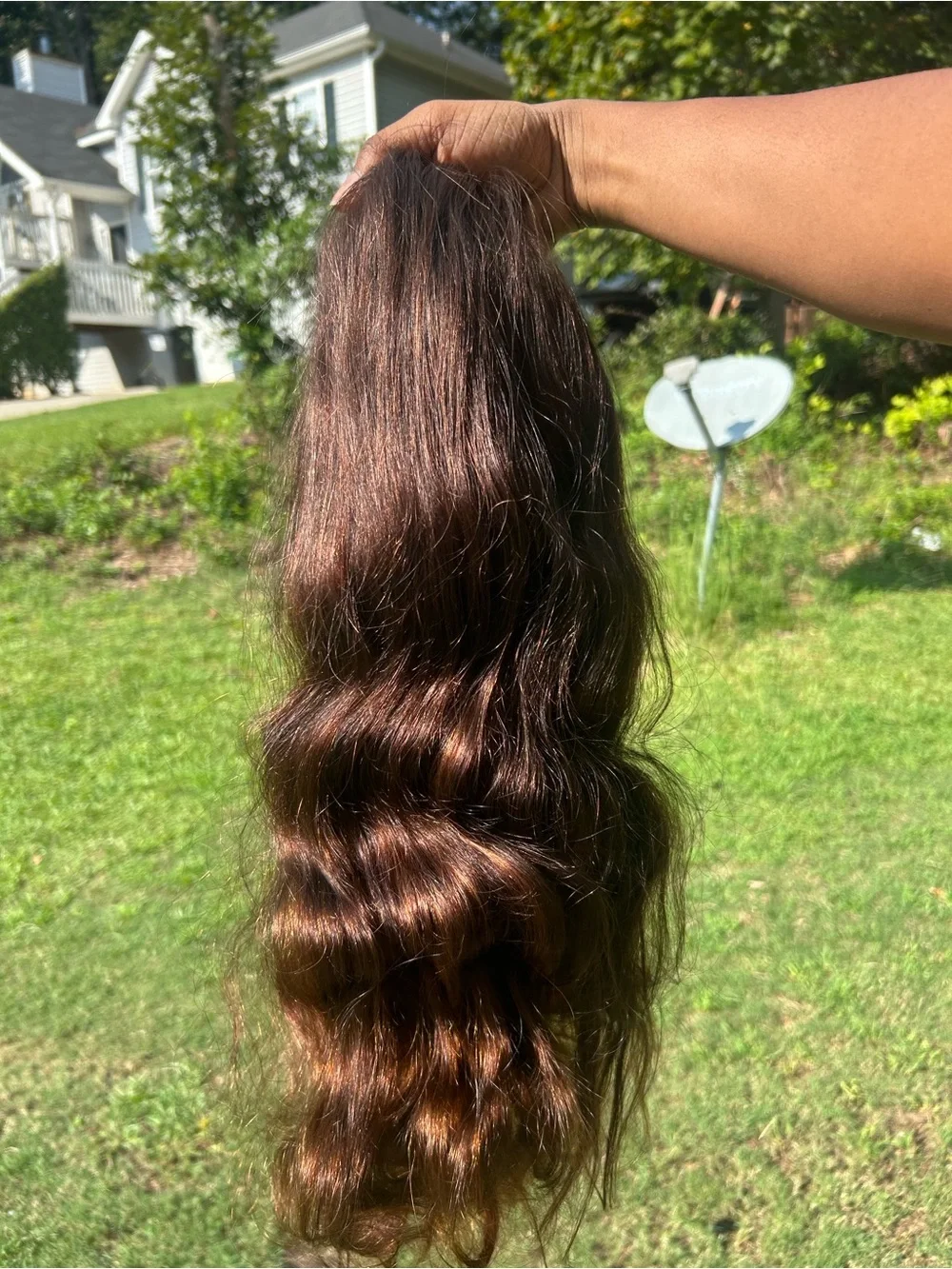 13x6 Highlight Ombre Body Wave Wig 20 Inch Dark Brown #2P430